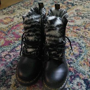 Zebra print Doc Martens